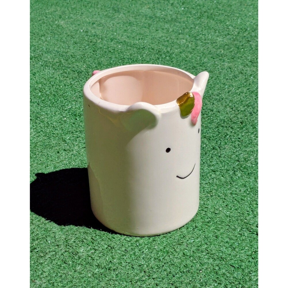 Isaac Jacobs Unicorn Makeup Brush Holder MultiPurpose Cup Organizer Bathroom EUC